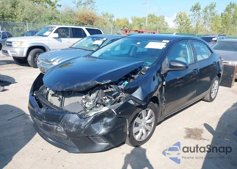 2015 Toyota Corolla Le из США, поврежденный, VIN 2T1BURHE9FC405399